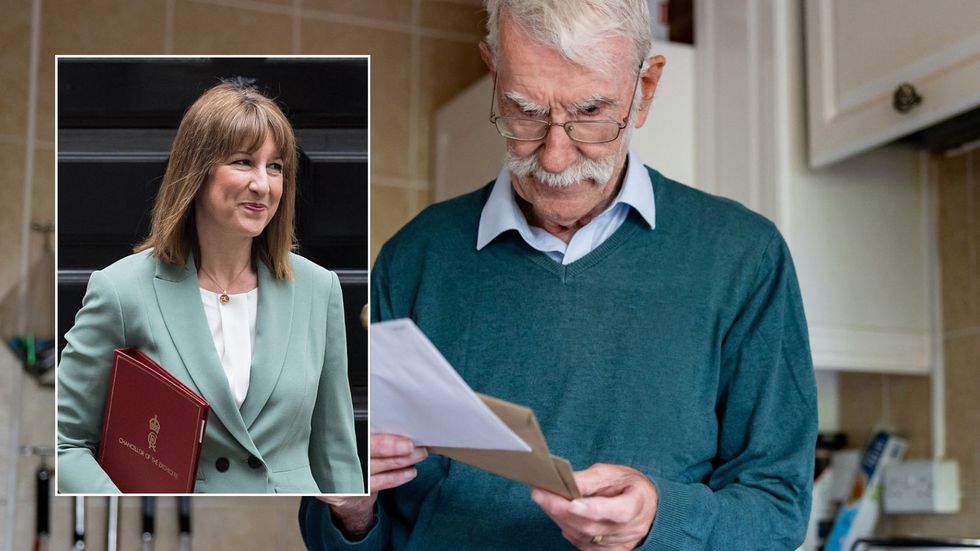 Older man and Rachel Reeves