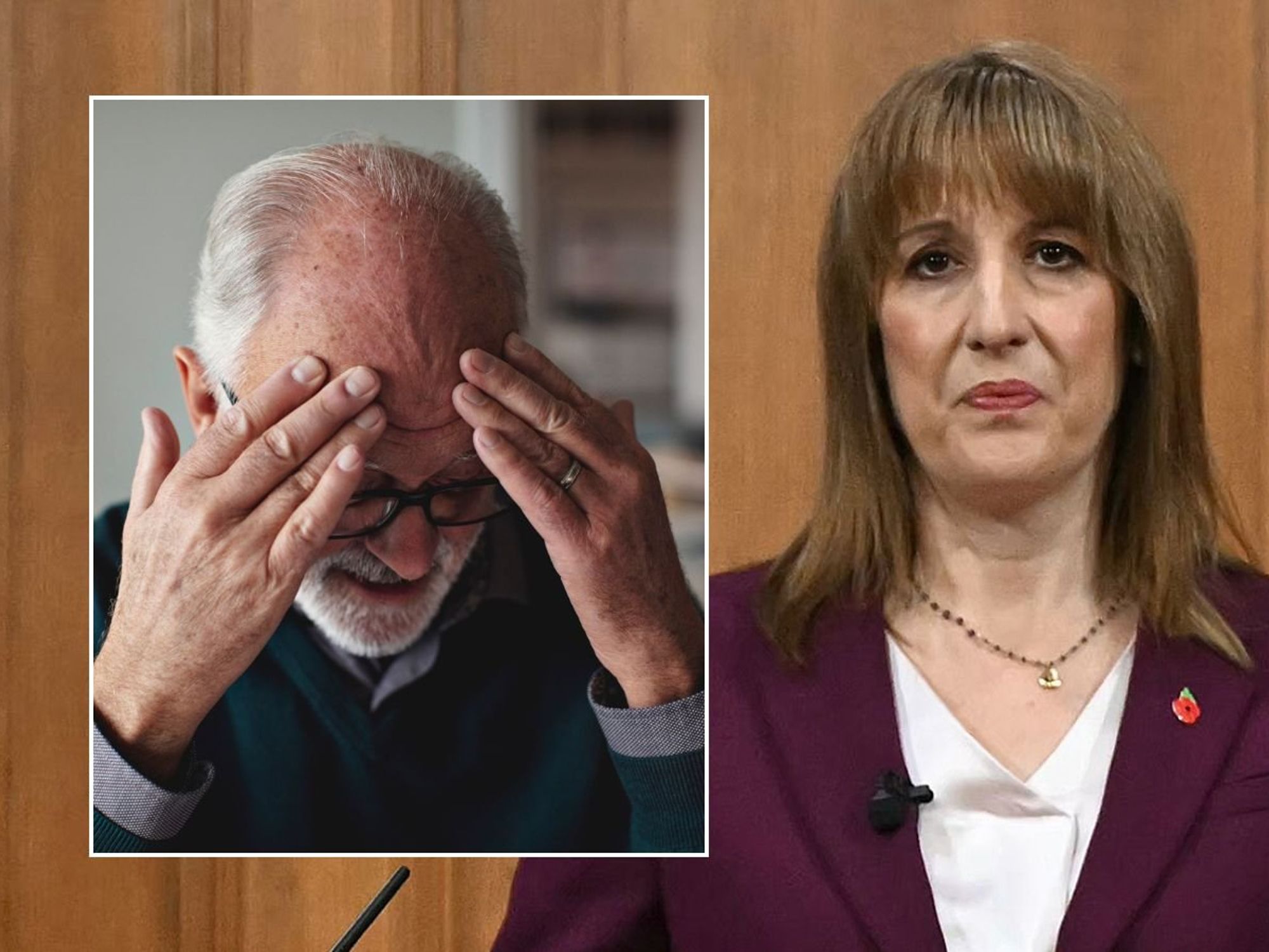 Older man and Rachel Reeves