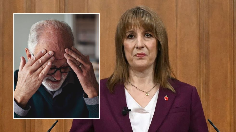 Older man and Rachel Reeves