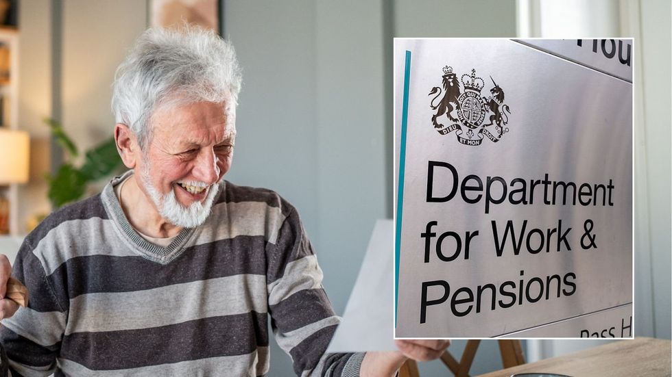 Older man happy and DWP