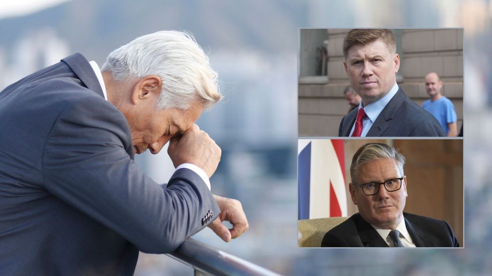 Older man, Keir Starmer and Eddie Dempsey