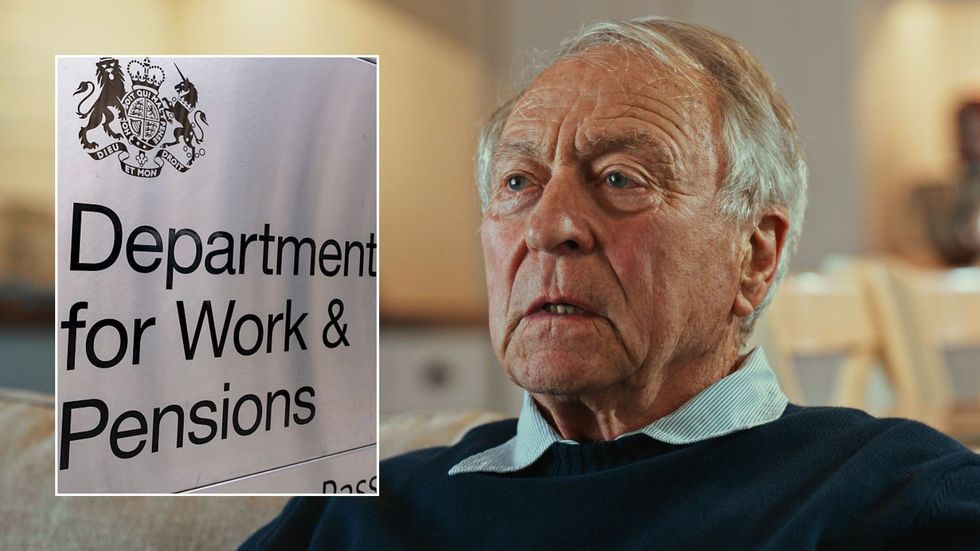 Older man looking worried and DWP