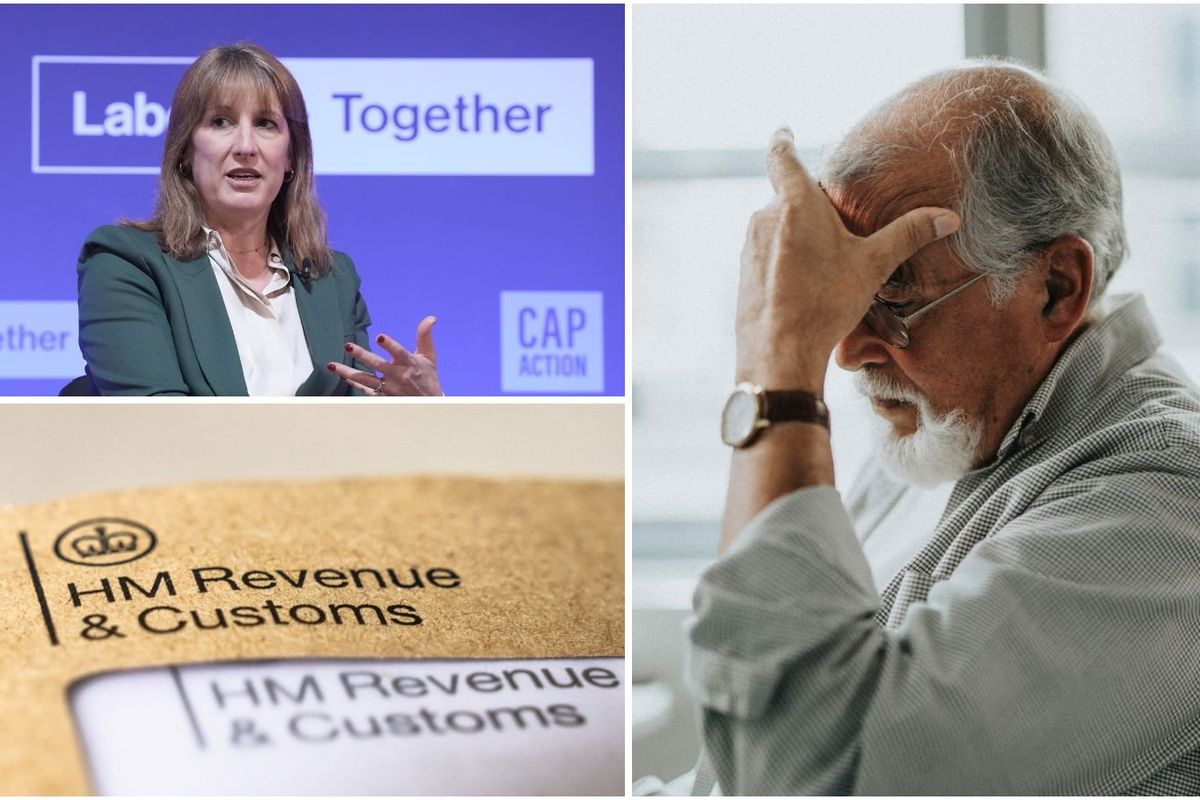 Older man, Rachel Reeves and HMRC letter