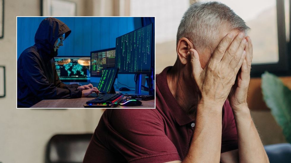 Older man worried and criminal