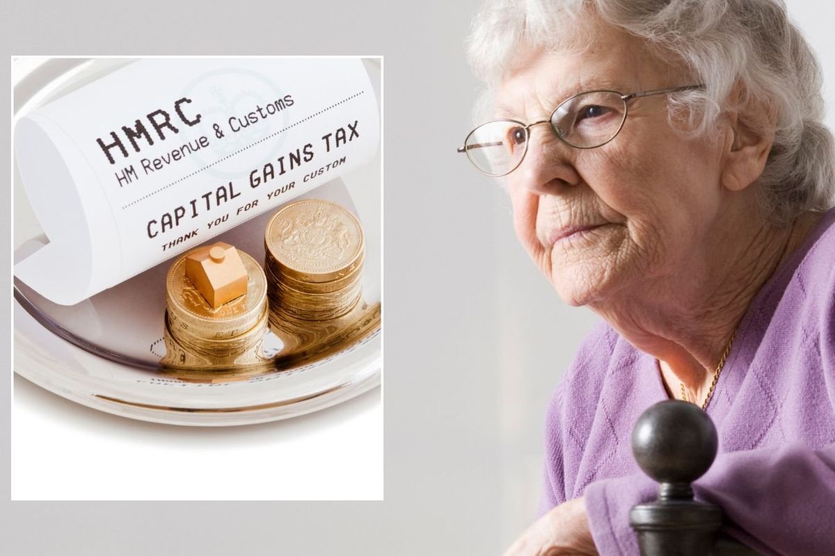Older woman and HMRC receipt