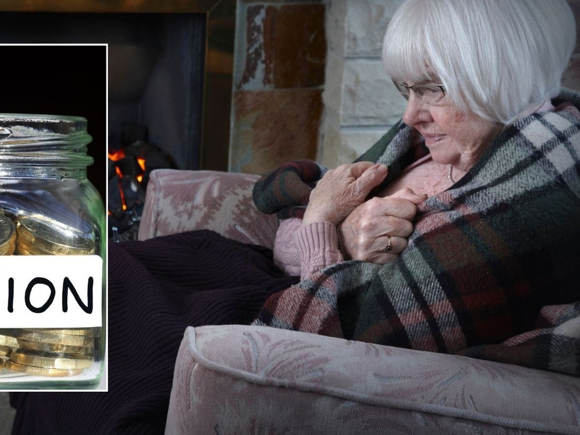 Older woman and pension savings