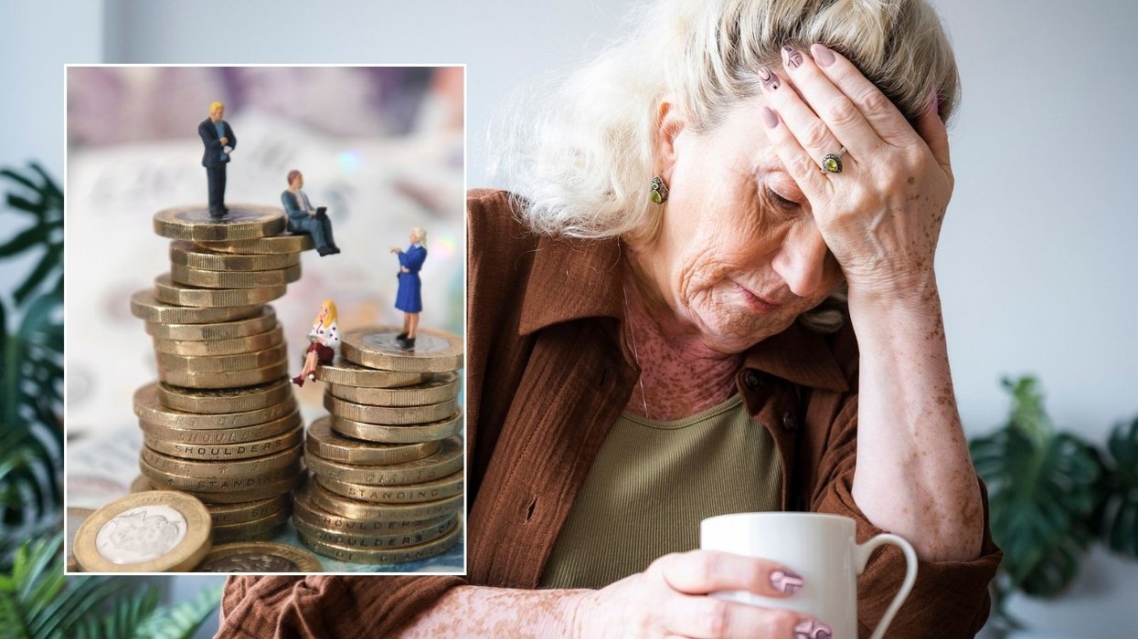 Older woman and pounds