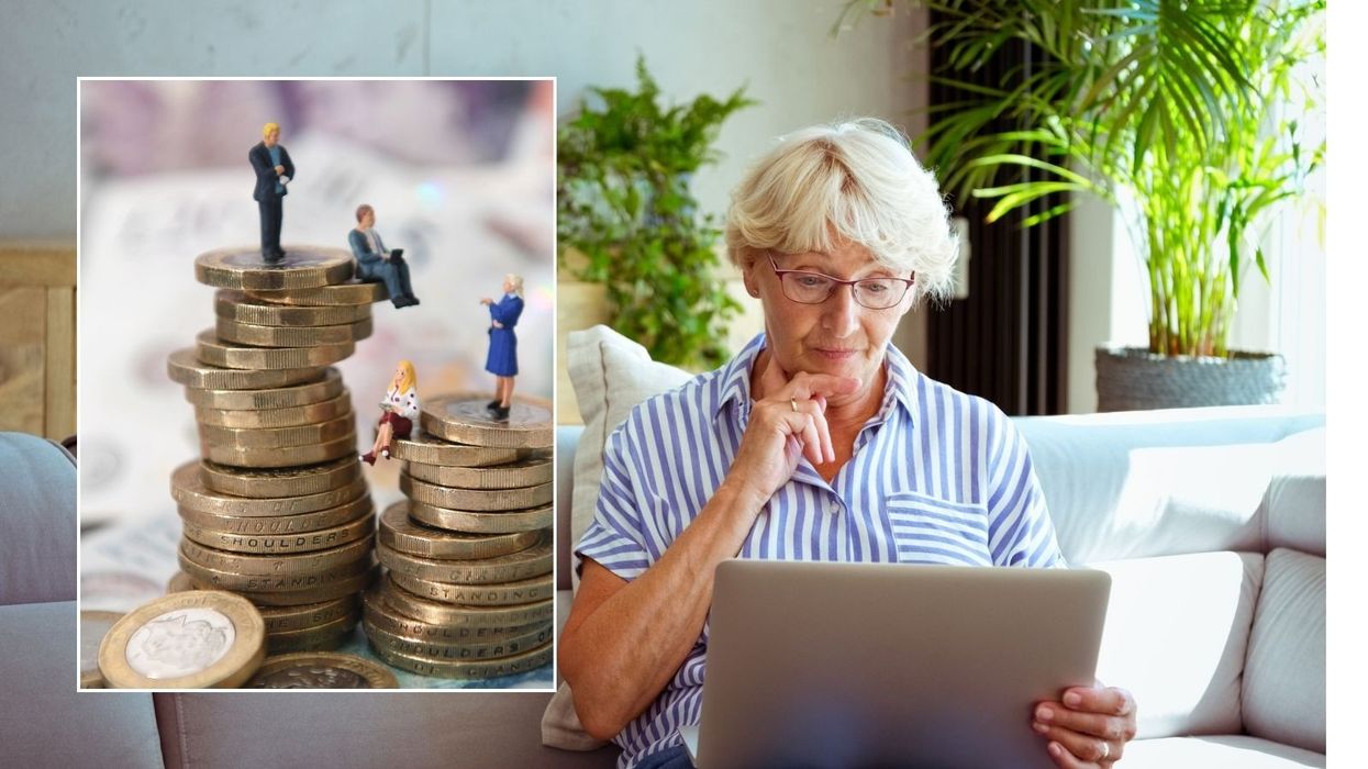 Older woman and pounds