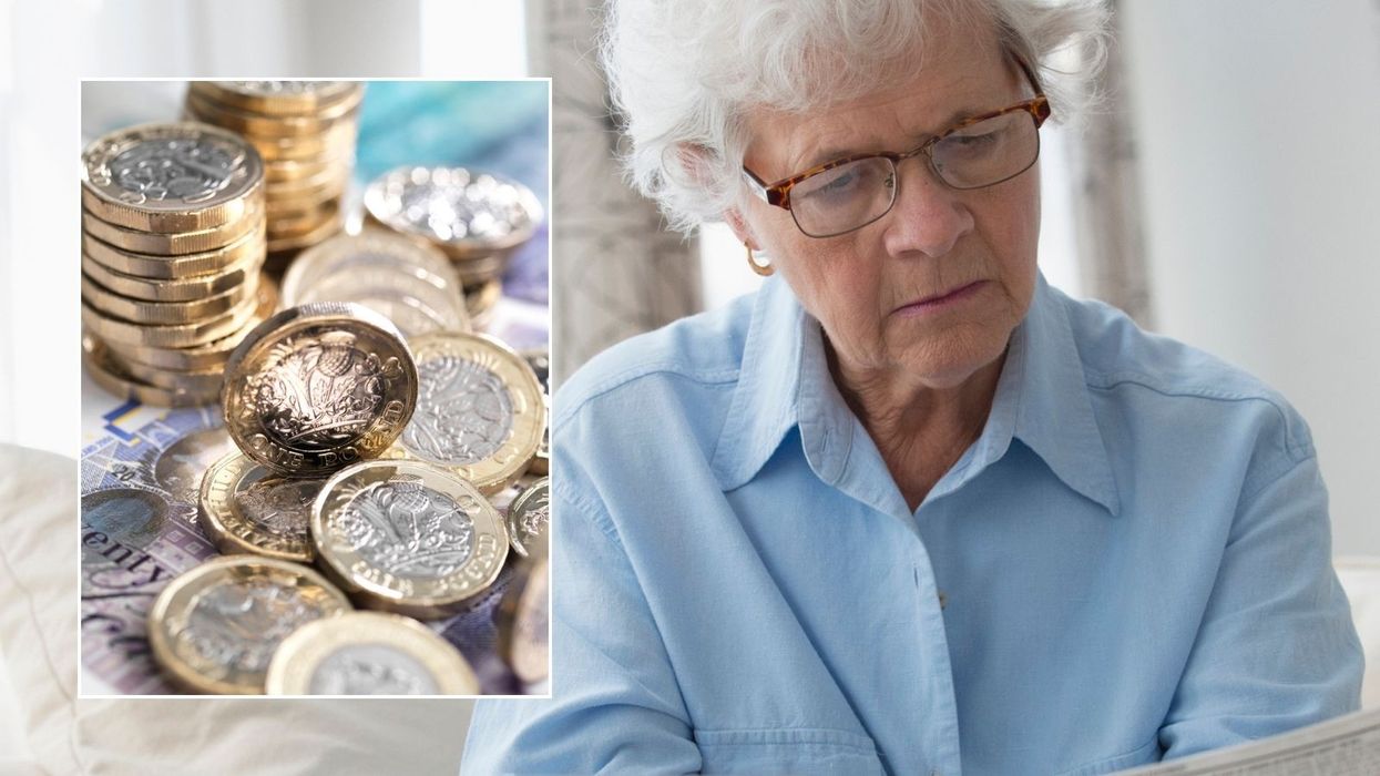 Older woman and pounds