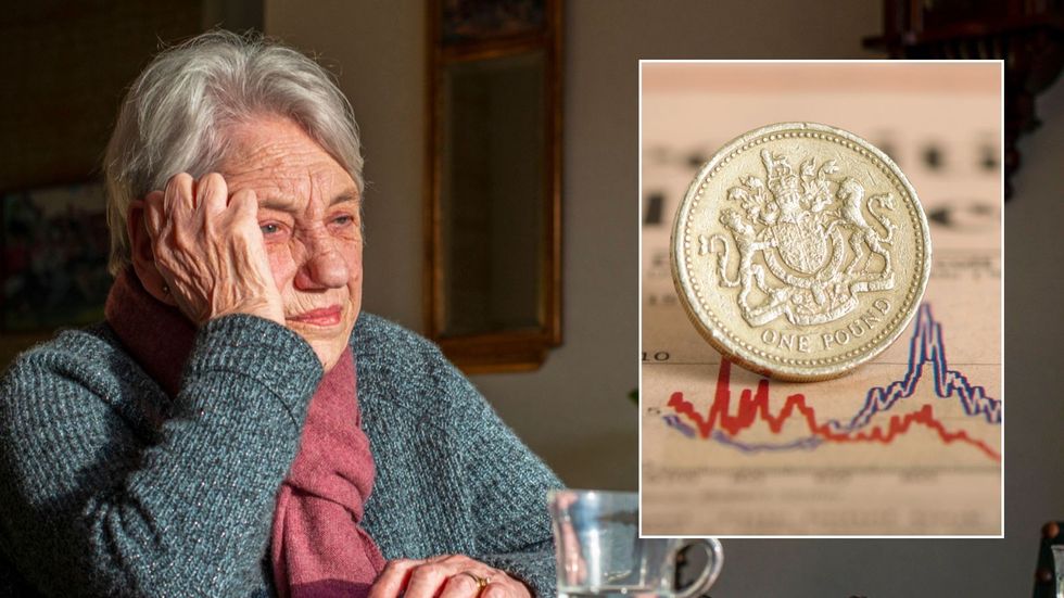 Older woman and pounds