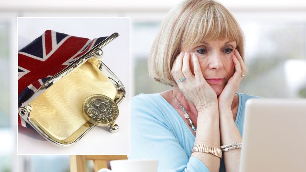 Older woman and purse