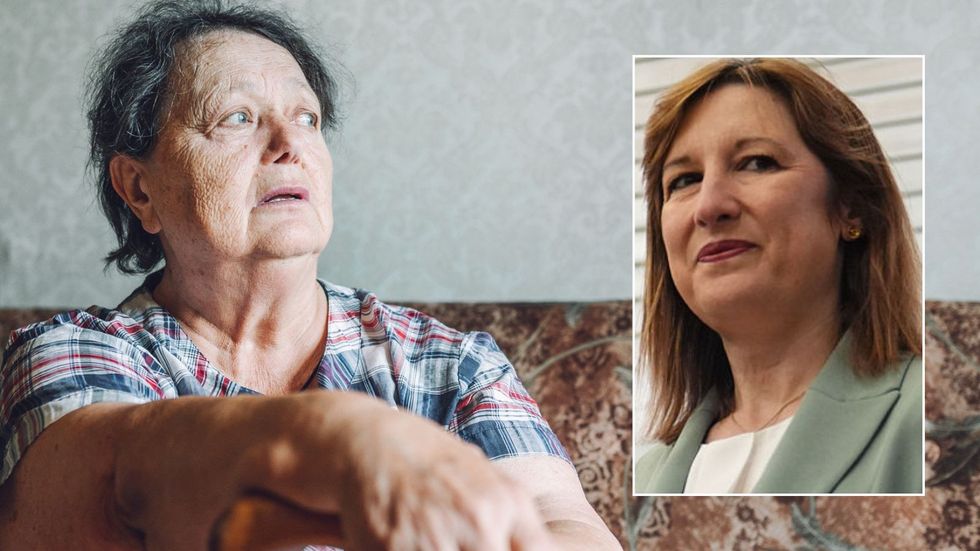 Older woman and Rachel Reeves