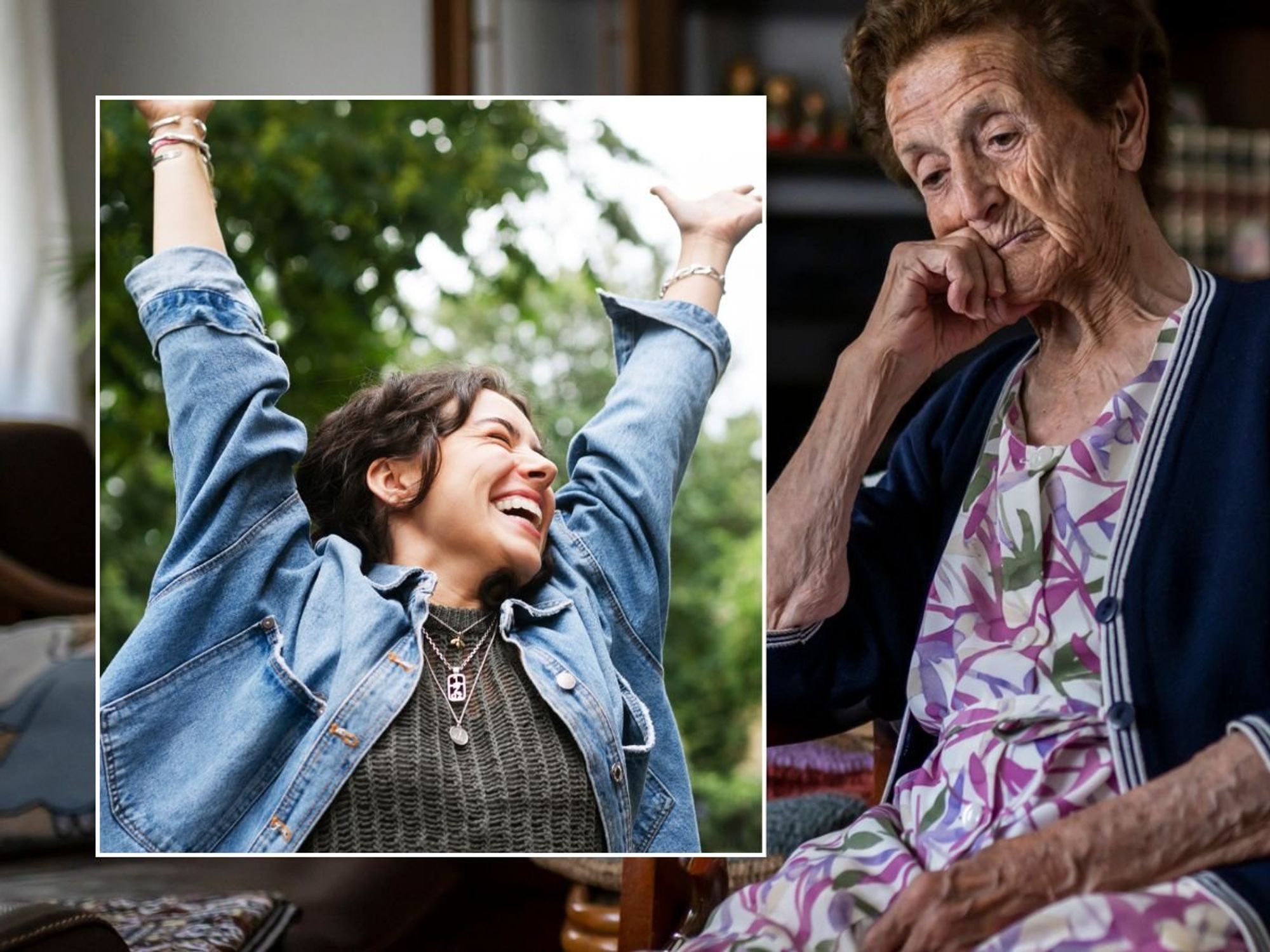 Older woman and younger woman