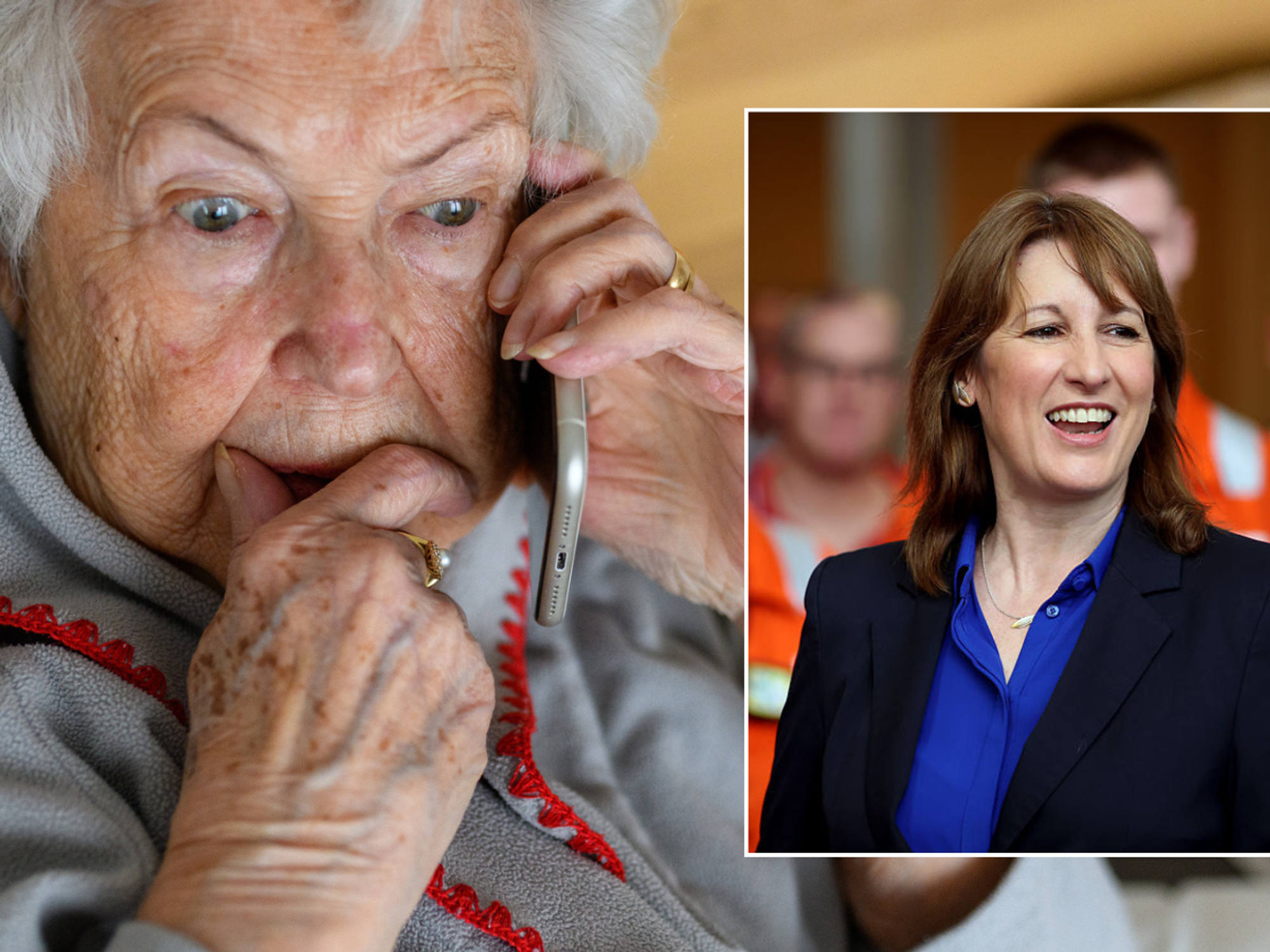 Older woman looking worried