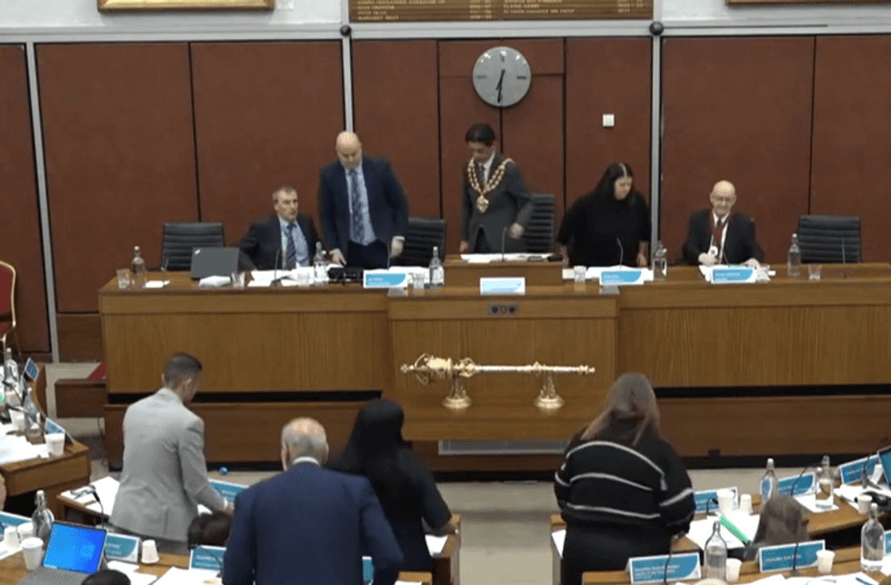 Oldham council meeting