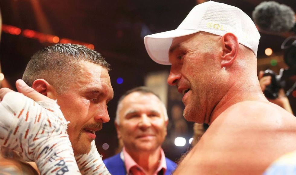 Oleksandr Usyk and Tyson Fury