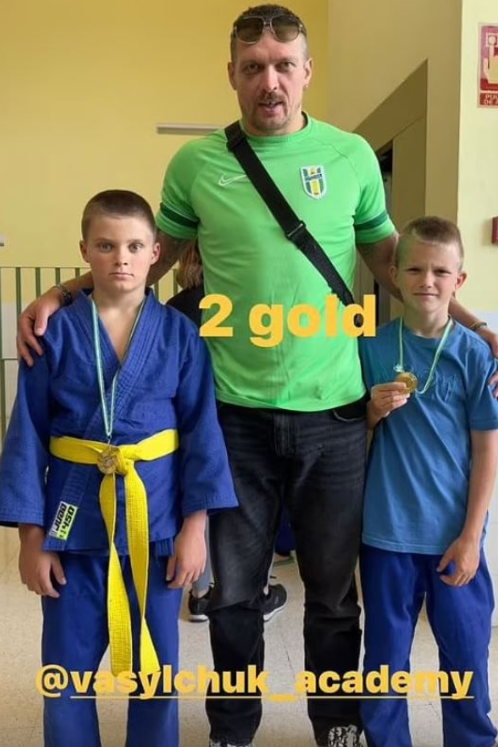 Oleksanr Usyk and children