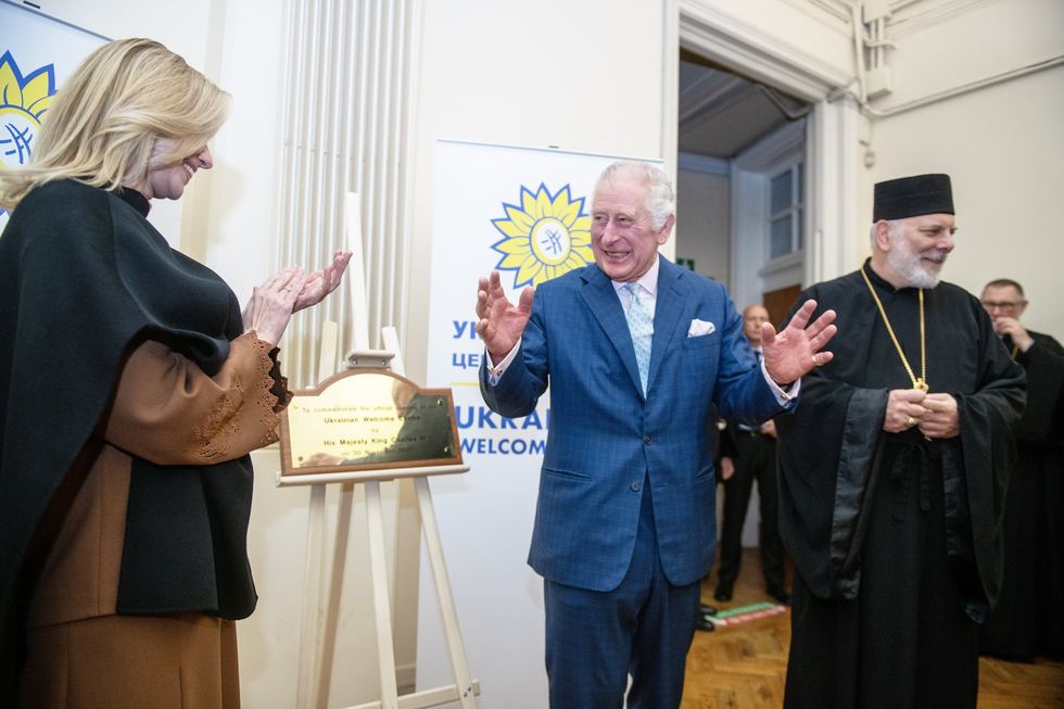 Olena Zelenska and King Charles