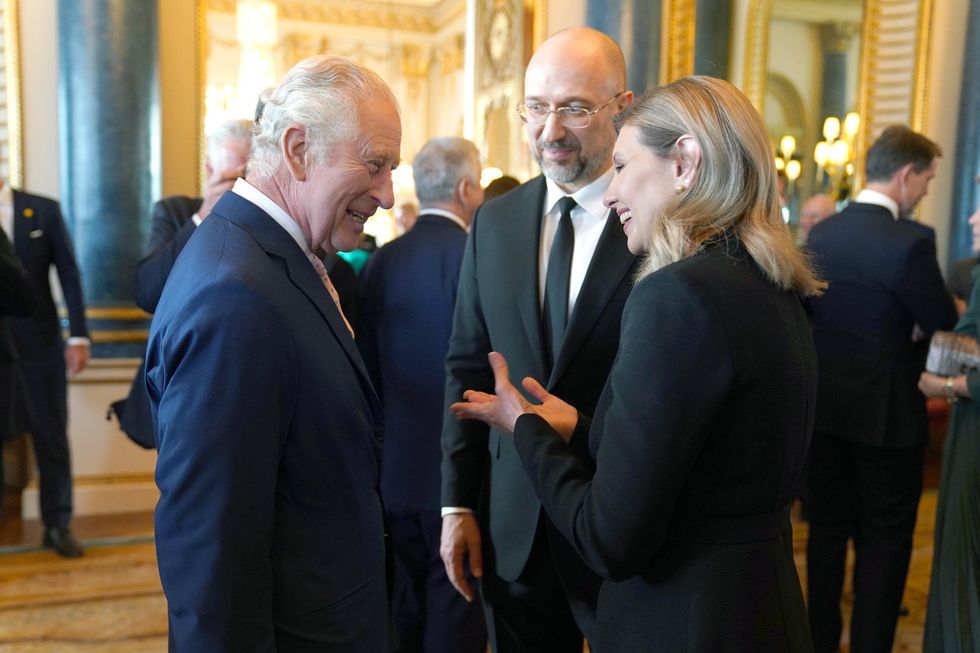 Olena Zelenska and King Charles