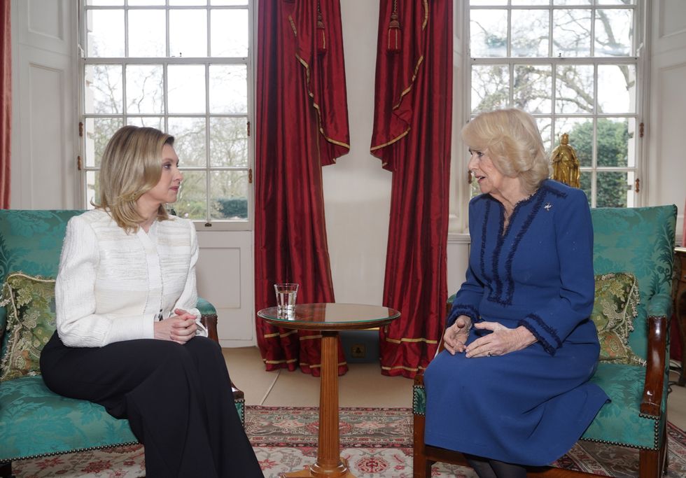 Olena Zelenska and Queen Camilla