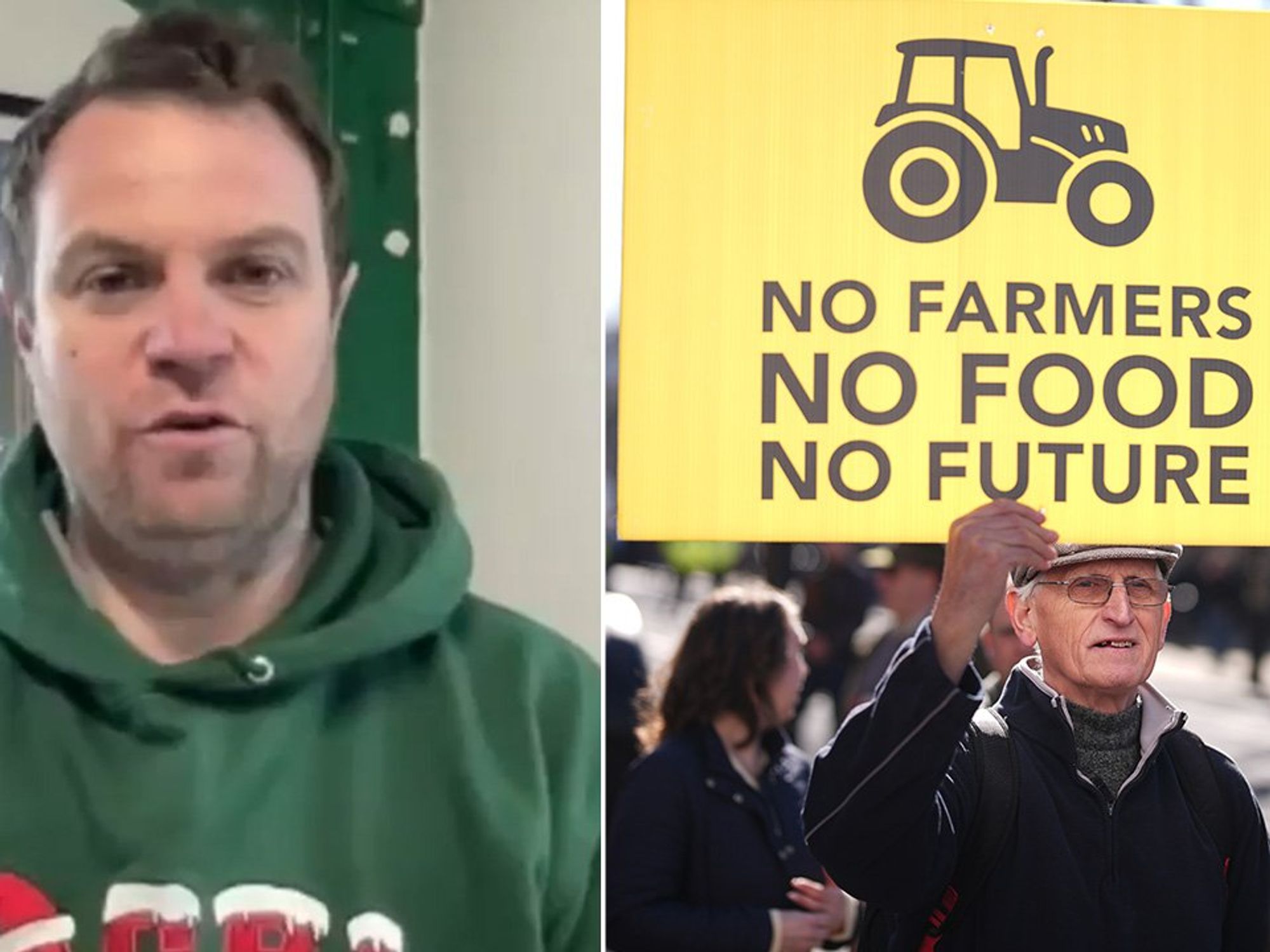 Olly Harrison, farmer protest