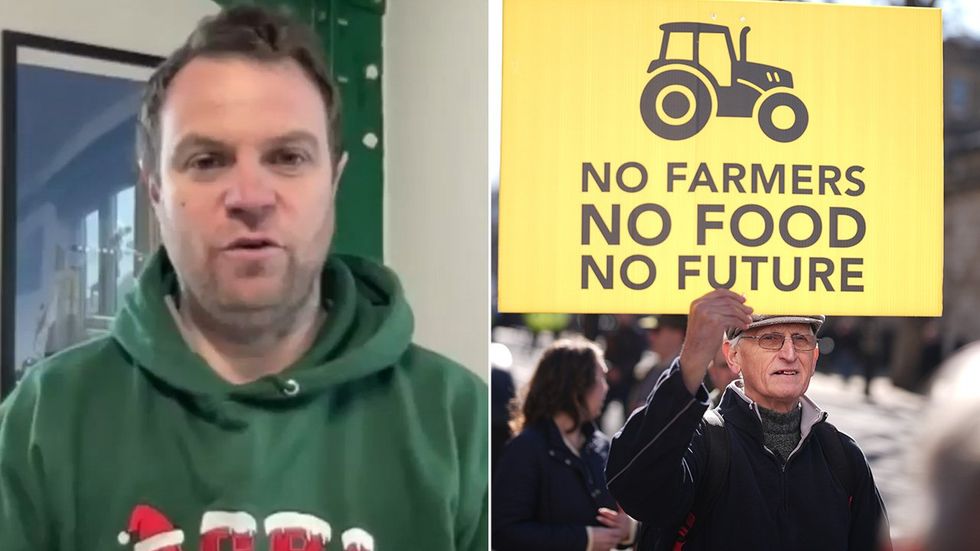 Olly Harrison, farmer protest