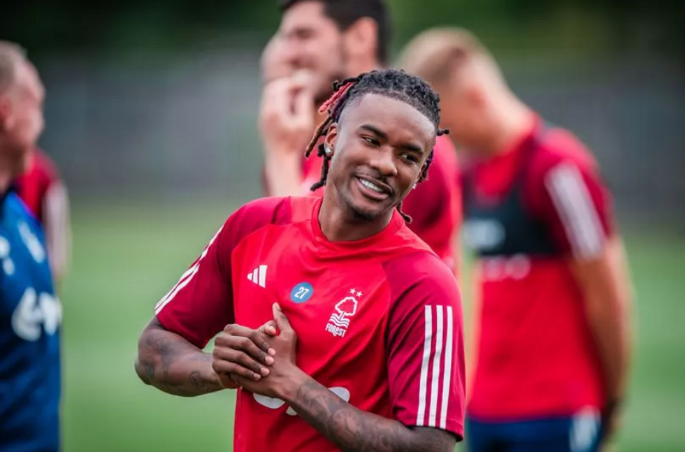 Omar Richards Nottingham Forest training
