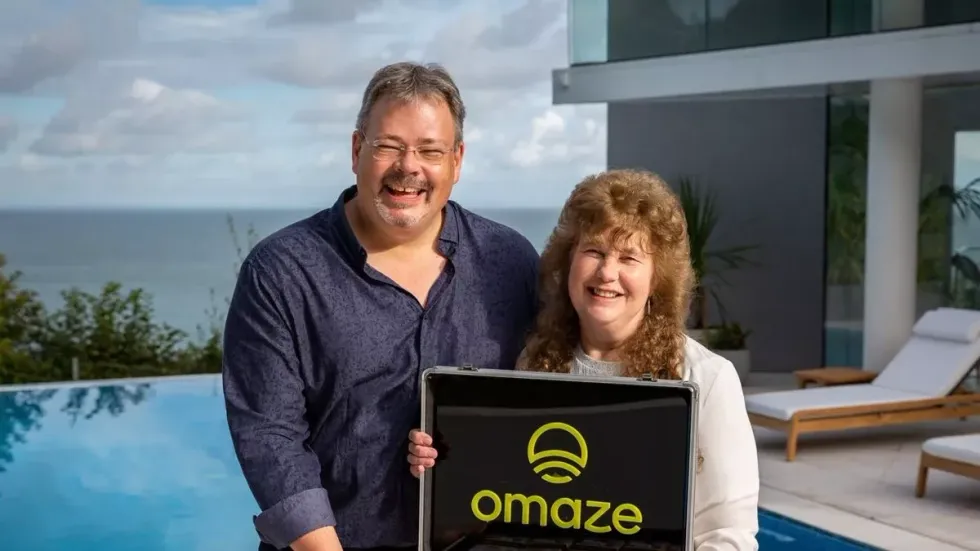 Omaze winner Glen Elmy