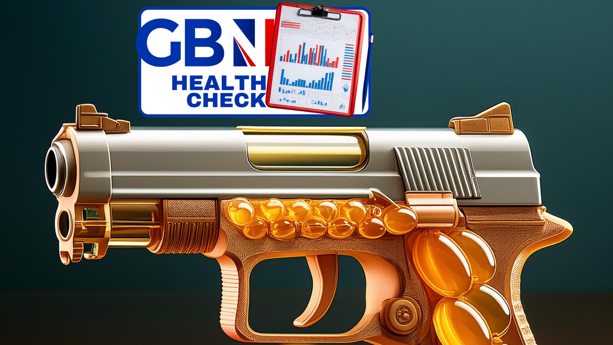 Omega-3 and gun illustration