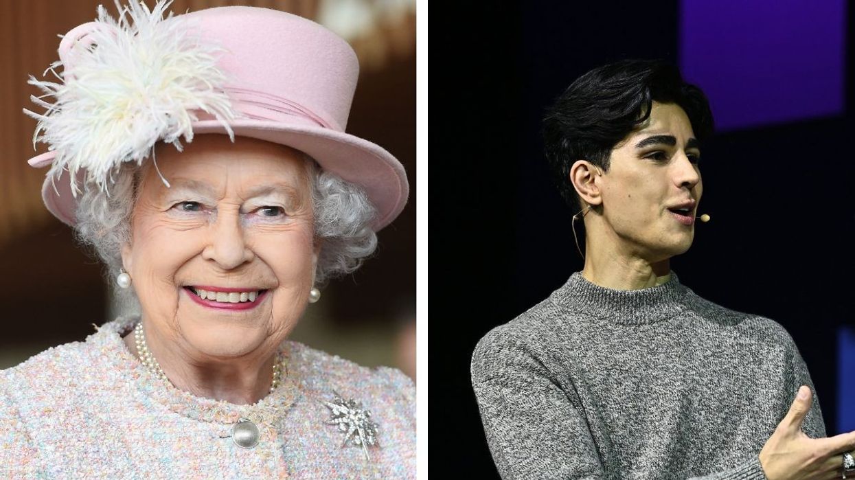 Omid Scobie and The Queen