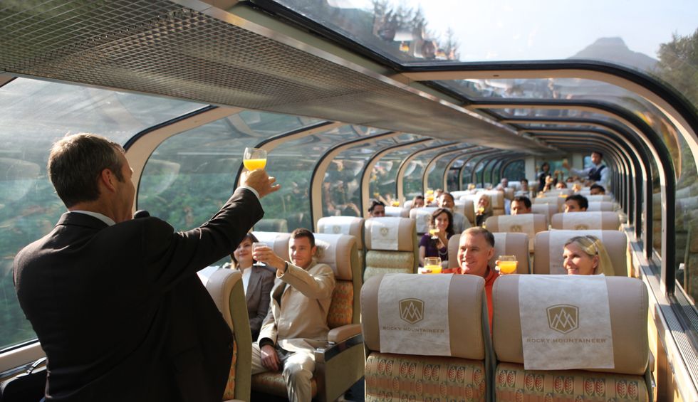 On board Rocky Mountaineer