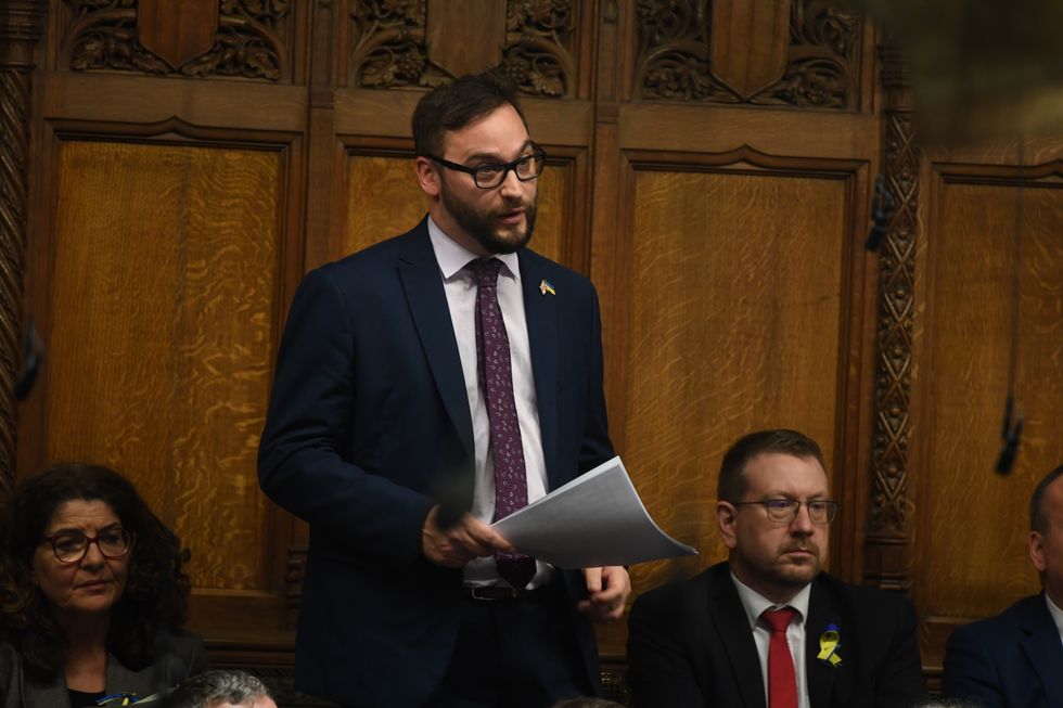 ONE EDITORIAL USE ONLY. NO SALES. NO ARCHIVING. NO ALTERING OR MANIPULATING. NO USE ON SOCIAL MEDIA UNLESS AGREED BY HOC PHOTOGRAPHY SERVICE. MANDATORY CREDIT: UK Parliament/Jessica Taylor Handout photo issued by UK Parliament of Christian Wakeford MP speaks during Prime Minister's Questions in the House of Commons, London. Issue date: Wednesday April 20, 2022.