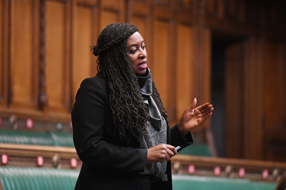 ONE EDITORIAL USE ONLY. NO SALES. NO ARCHIVING. NO ALTERING OR MANIPULATING. NO USE ON SOCIAL MEDIA UNLESS AGREED BY HOC PHOTOGRAPHY SERVICE. MANDATORY CREDIT: UK Parliament/Jessica Taylor Handout photo issued by UK Parliament of Dawn Butler as MPs debated extending the provisions of the Coronavirus Act 2020 in the House of Commons, London. Picture date: Thursday March 25, 2021.