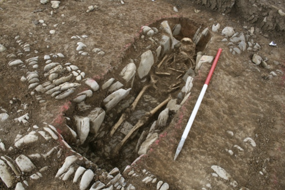 One of the dig sites in the grounds of the castle\u200b