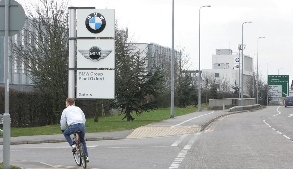 One of the entrances to the BMW Group Plant in Cowley