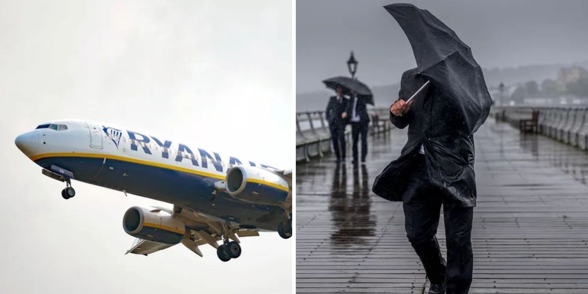 NextImg:Travel warning: Ryanair issues travel warning to Britons as strong winds and heavy rain threaten delays