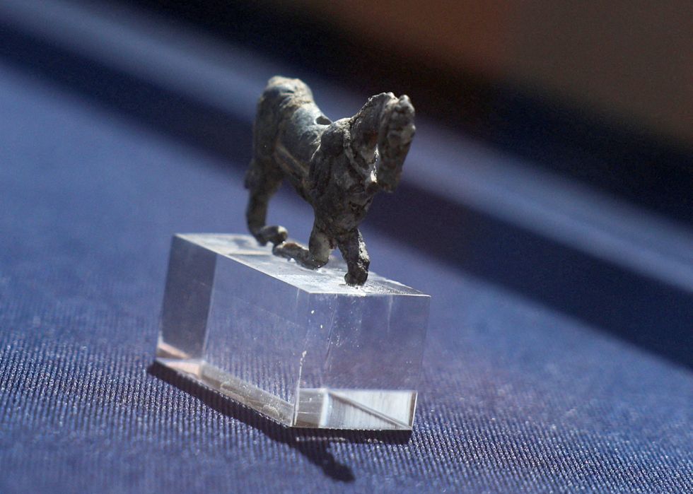 One of the treasures on display portrays a small horse