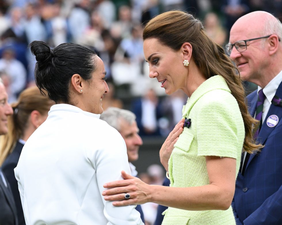 Ons Jabeur and Kate Middleton