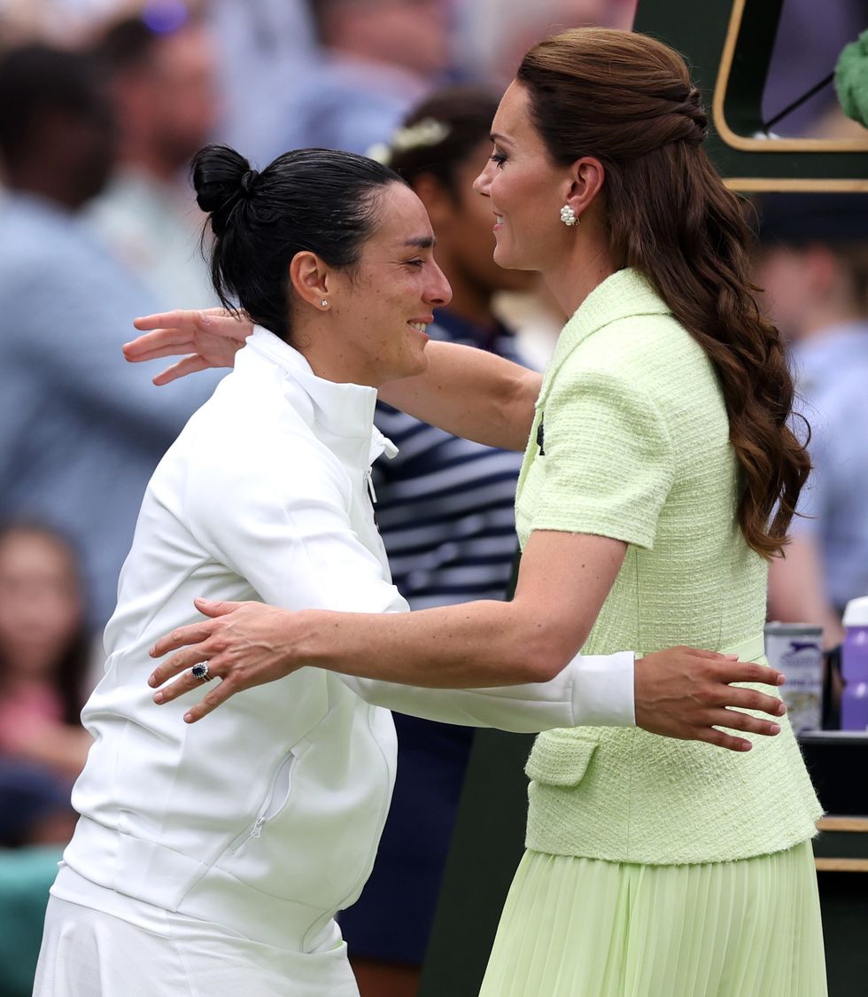 Ons Jabeur and Kate Middleton