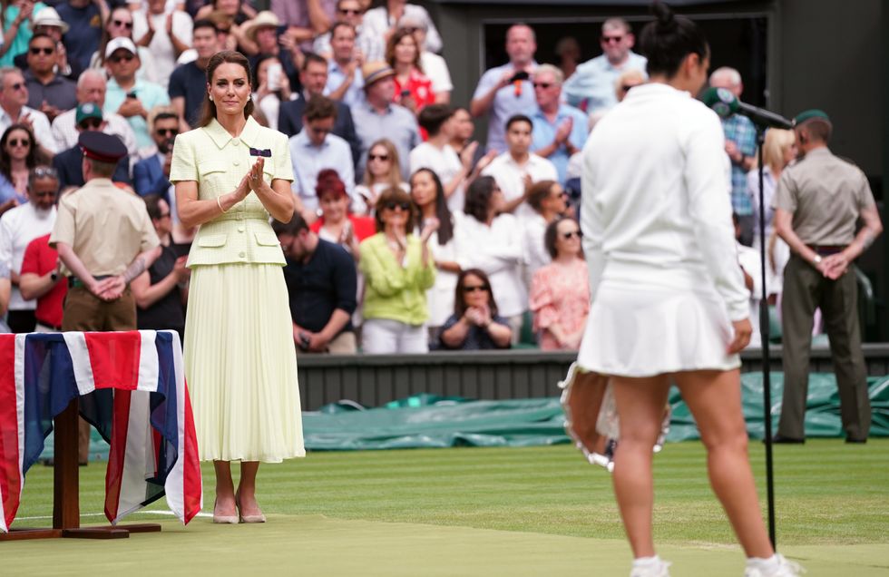 Ons Jabeur and Kate Middleton