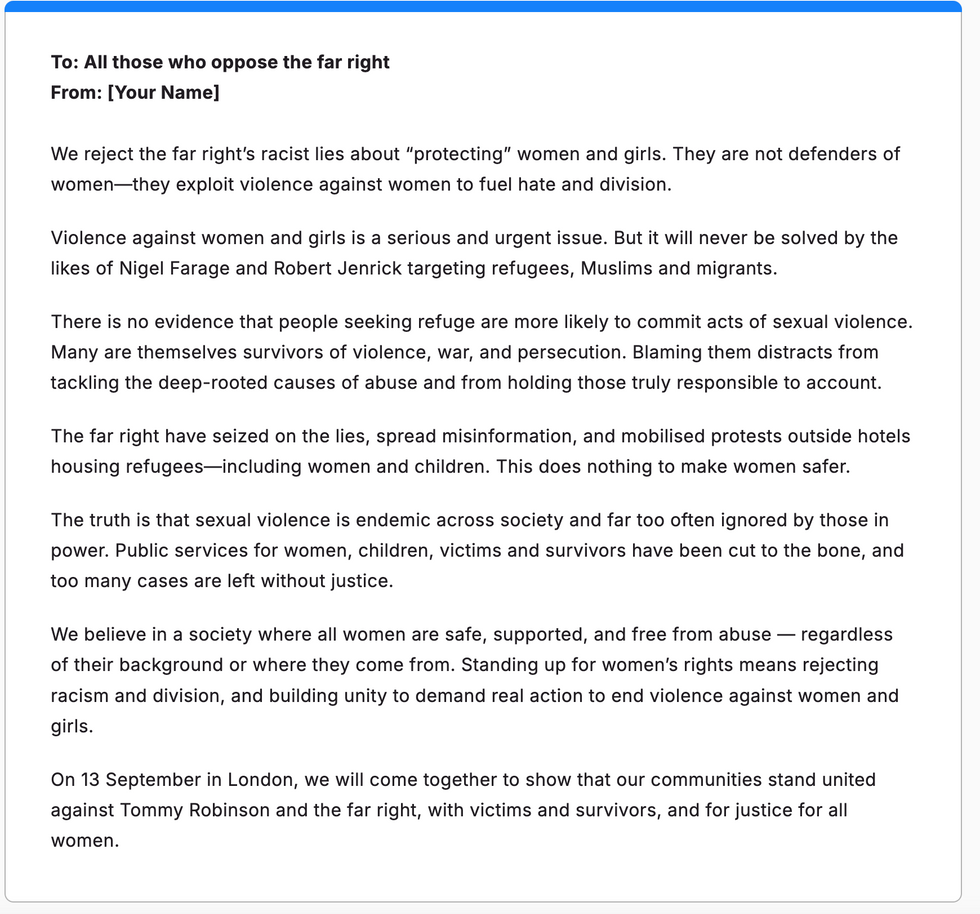 Open letter