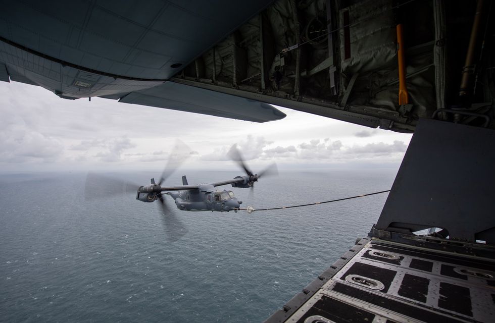 Open source intelligence observers have also detected Osprey tiltrotor vehicles