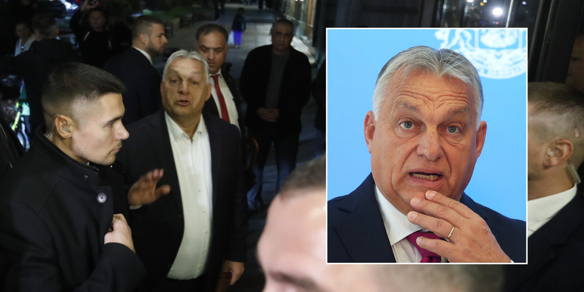 NextImg:Viktor Orban BOOED as he leaves hotel in Tbilisi amid Russia-election rigging row