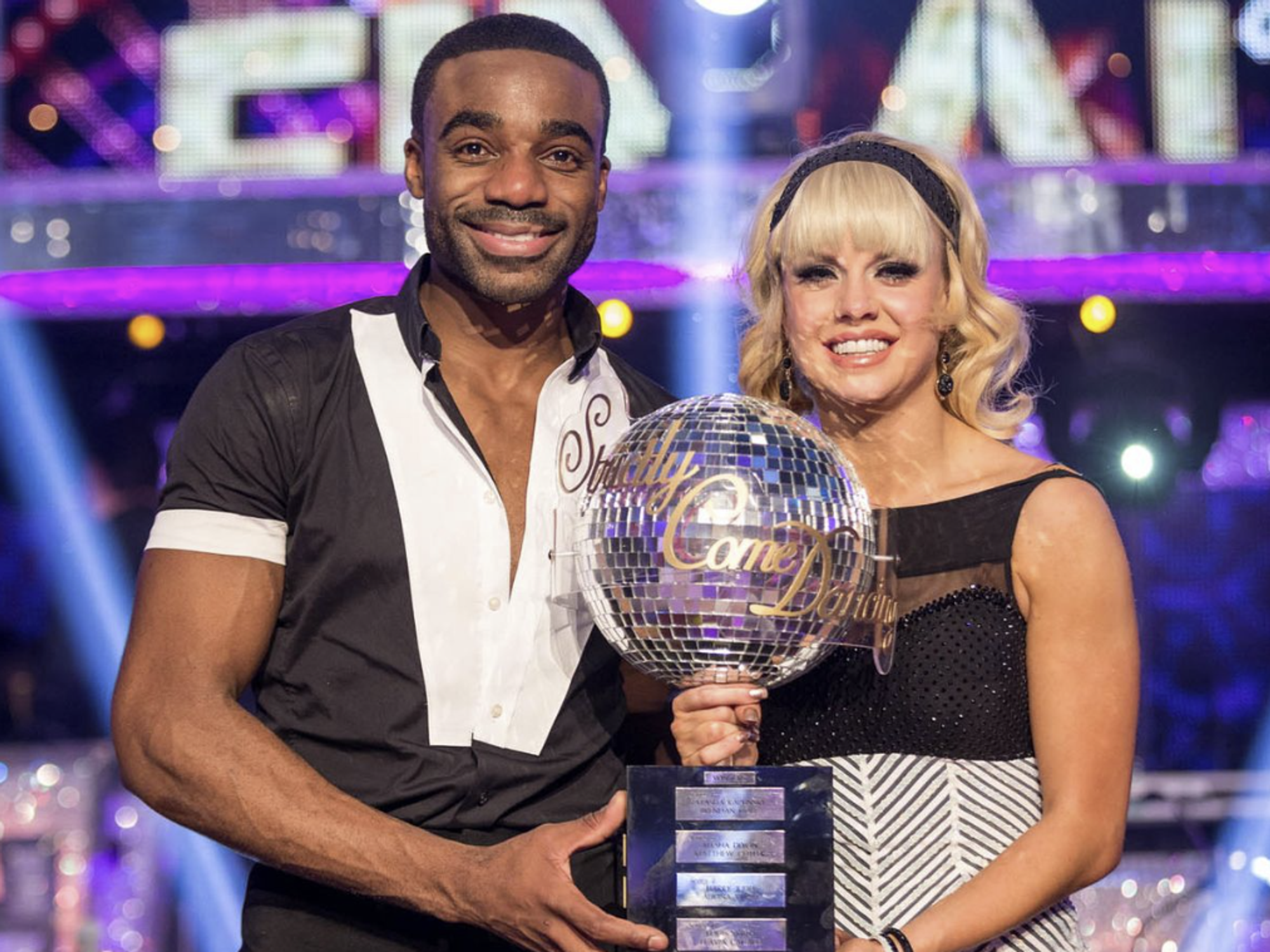 Ore Oduba and Joanne Clifton