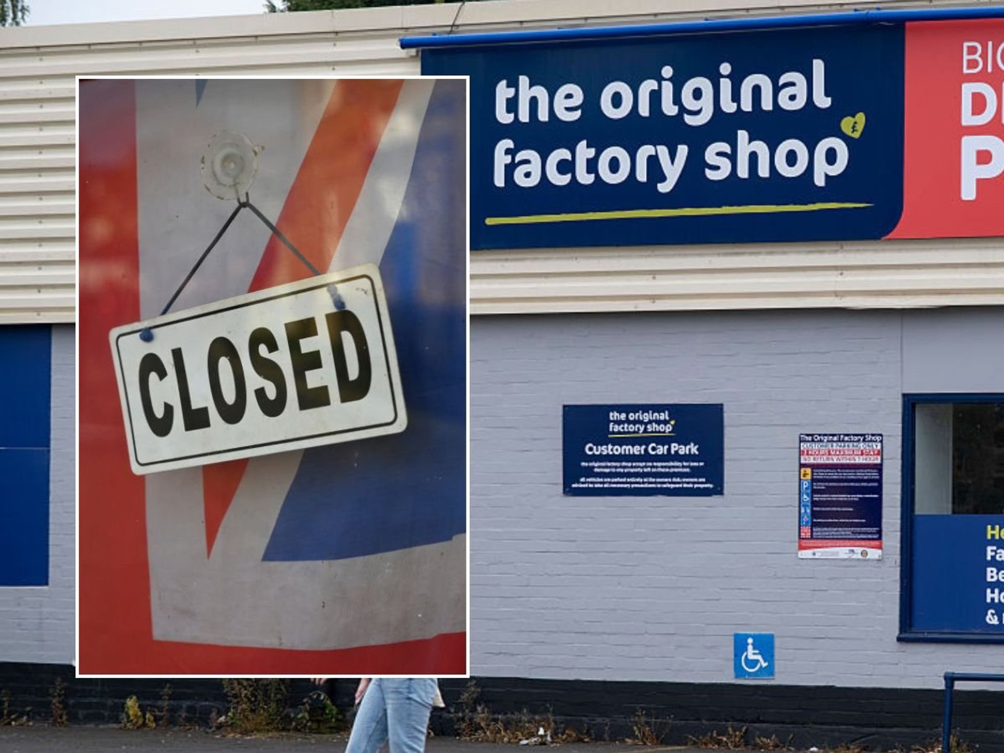 Original Factory Shop and closed sign