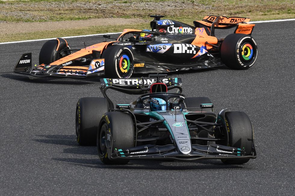 Oscar Piastri and George Russell