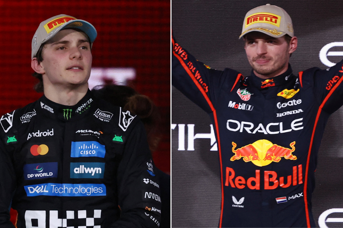Oscar Piastri and Max Verstappen