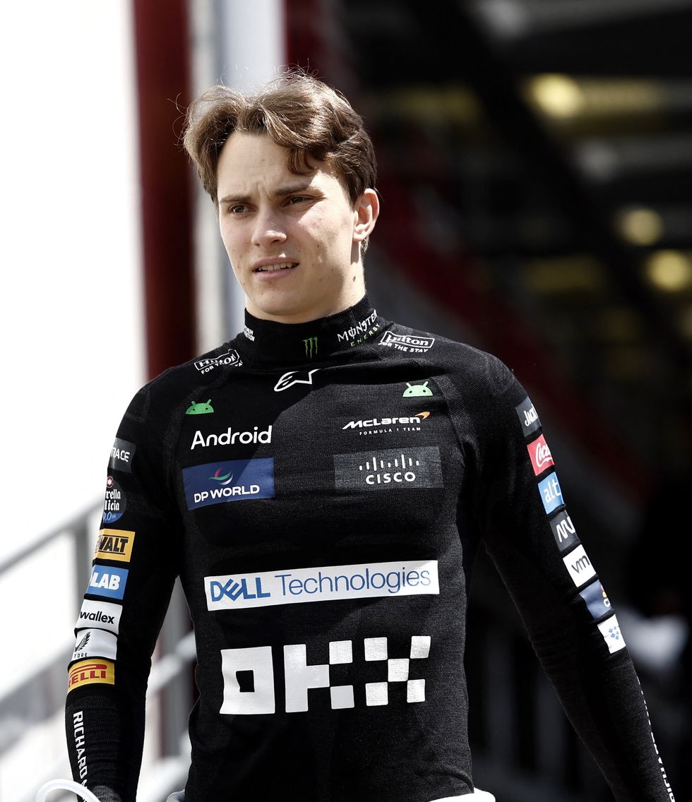 Oscar Piastri put his McLaren on the front row