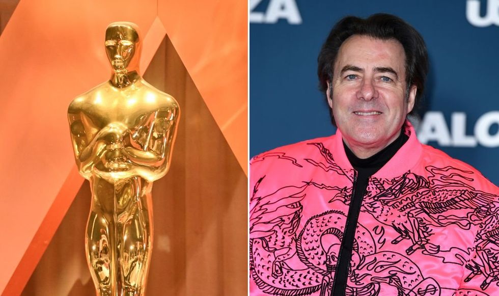 Oscars statue and Jonathan Ross