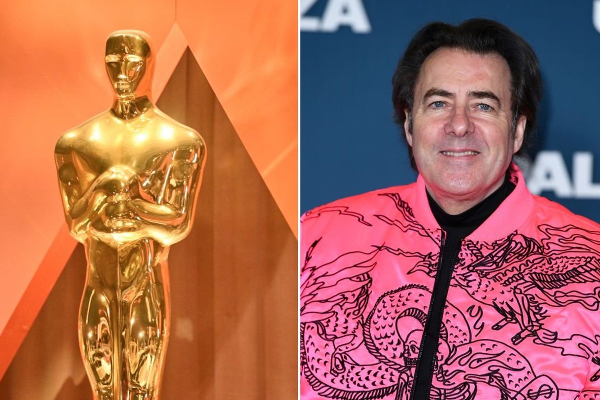 Oscars statue and Jonathan Ross